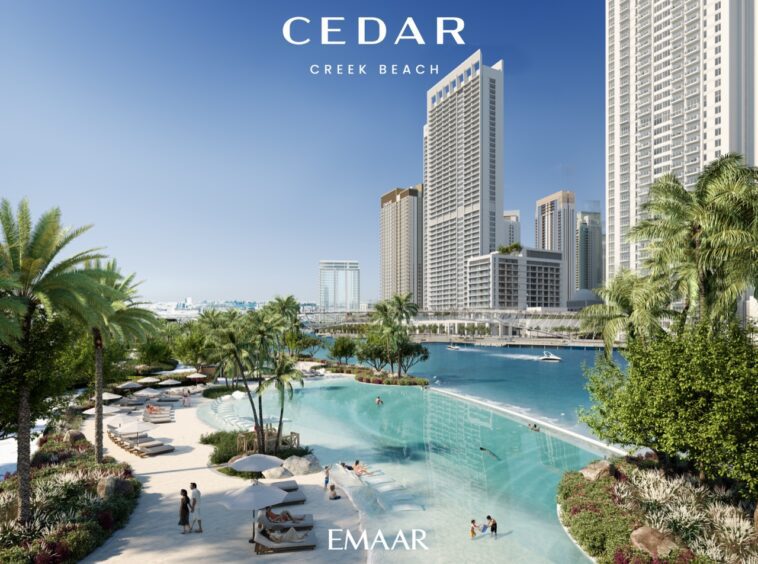 Dubai creek harbour private beach