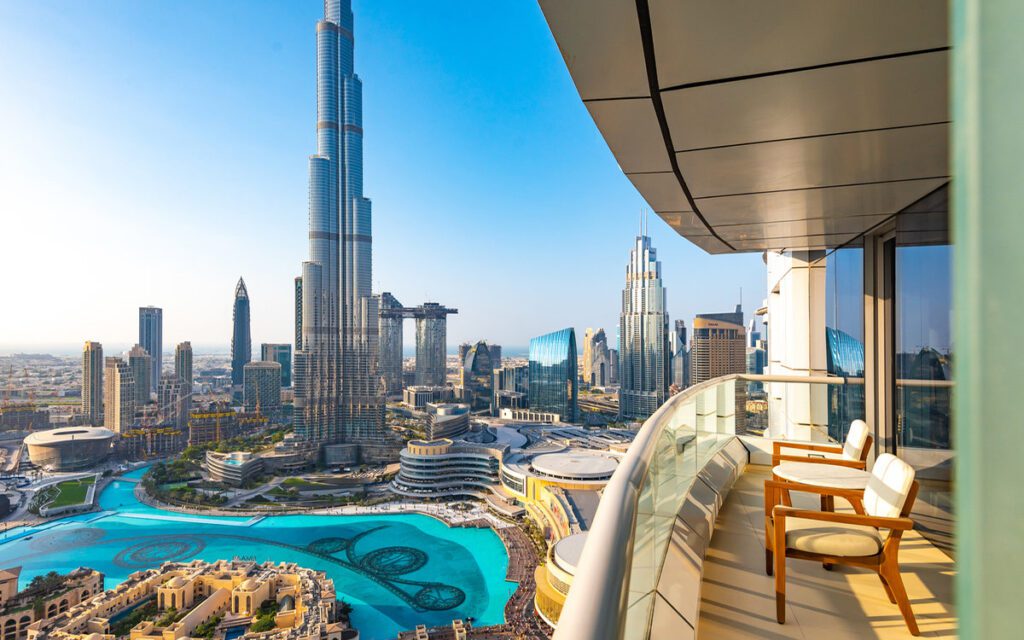Dubai fountain views